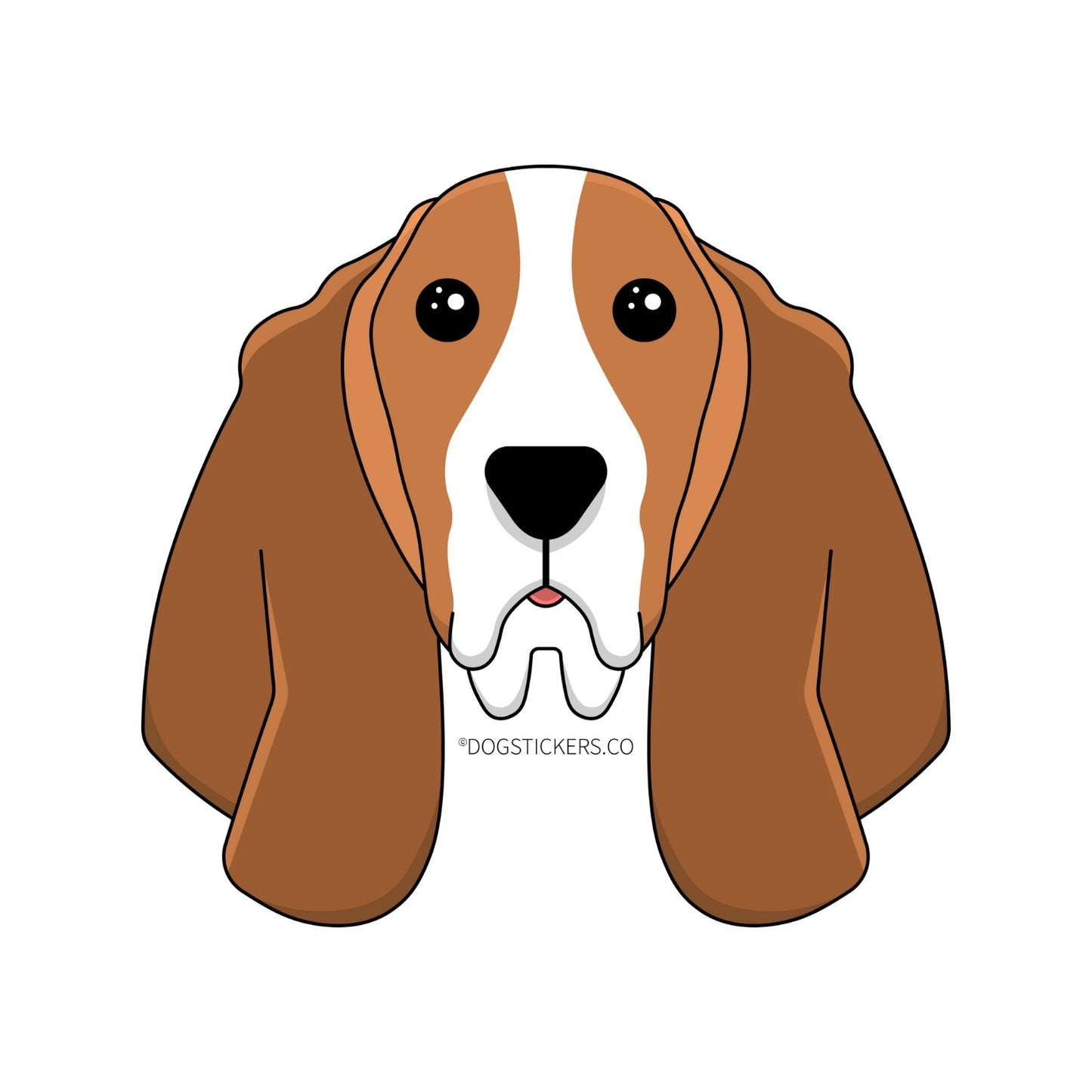 Basset Hound Sticker - Dogstickers.co