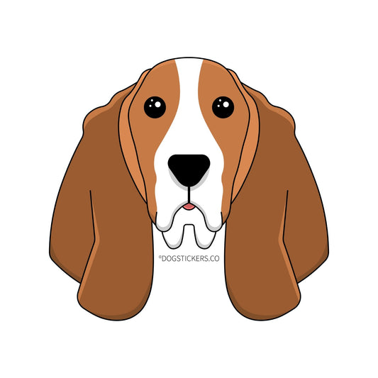 Basset Hound Sticker - Dogstickers.co