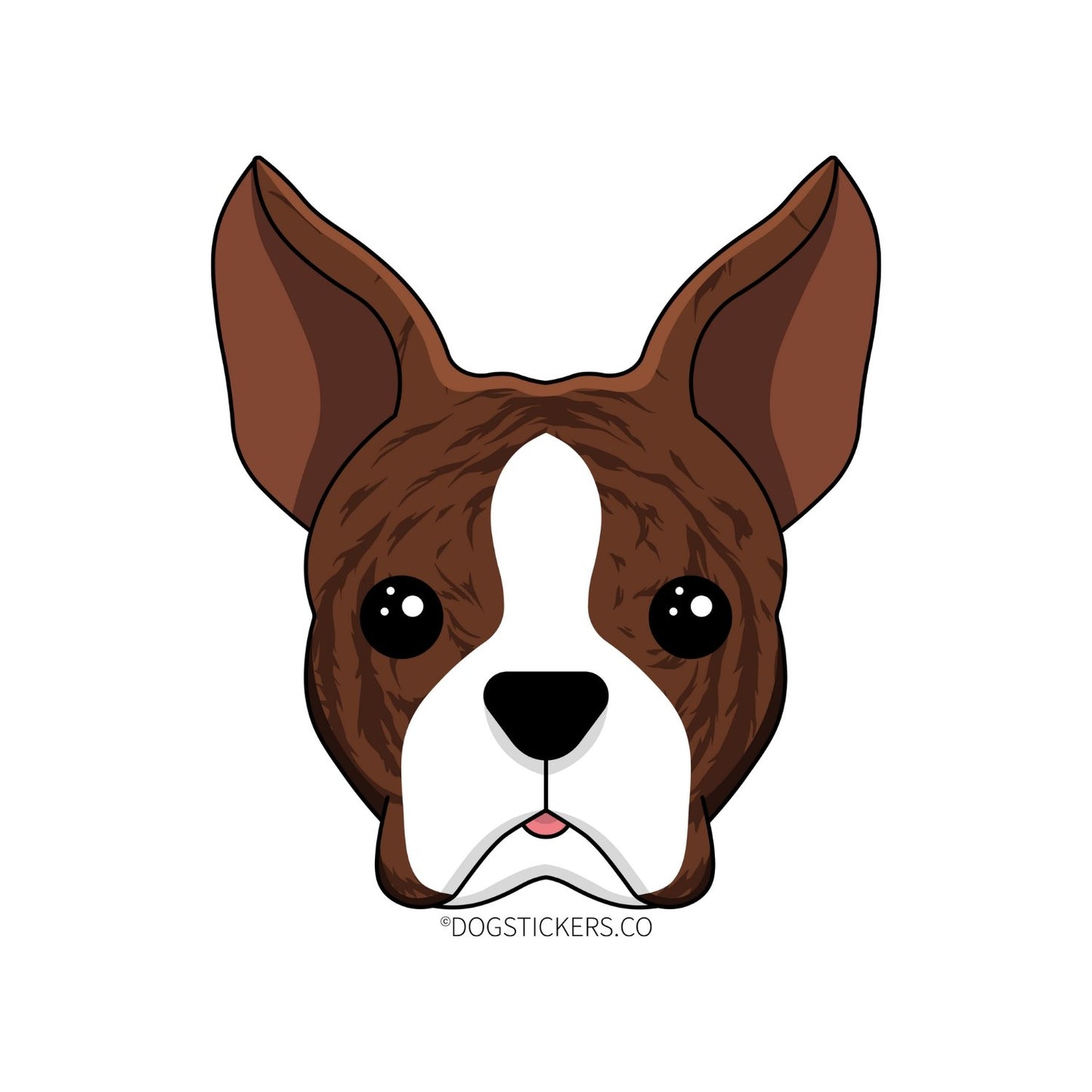 Boston Terrier Sticker - Dogstickers.co