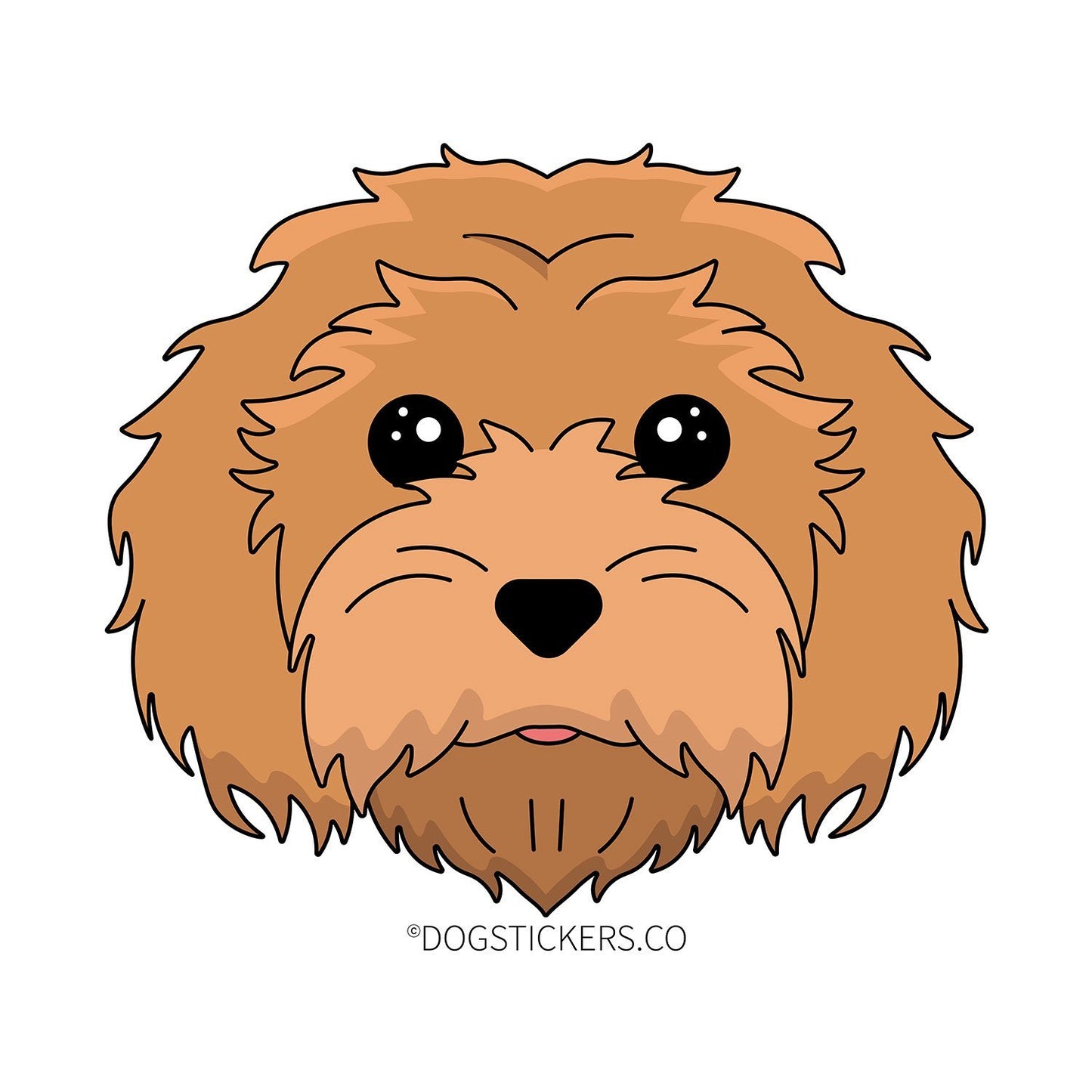 Goldendoodle Sticker - Dogstickers.co