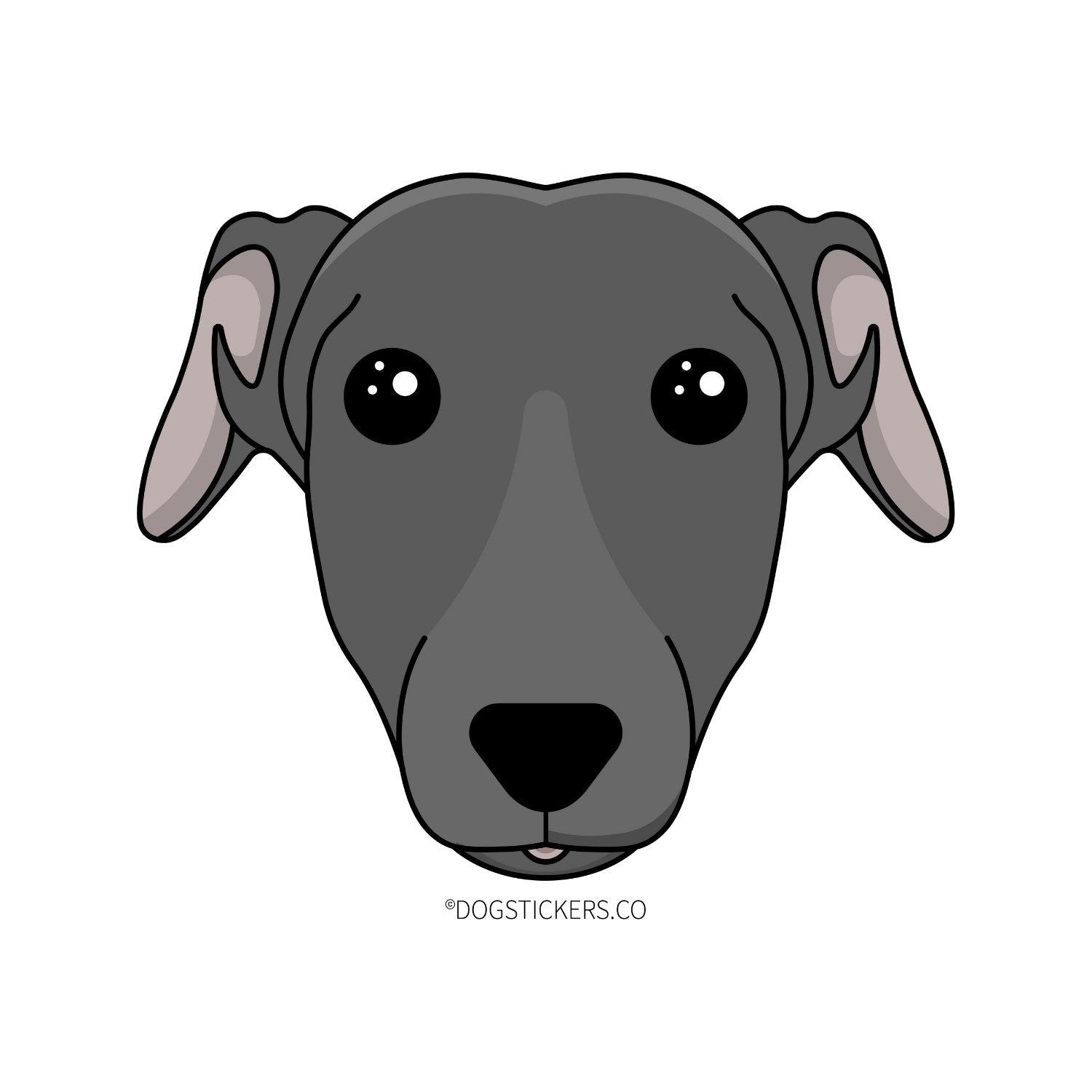 Greyhound Sticker - Dogstickers.co