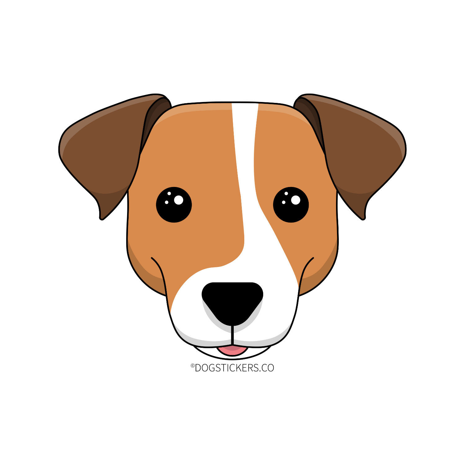 Jack Russell Terrier Dog Sticker - Dogstickers.co