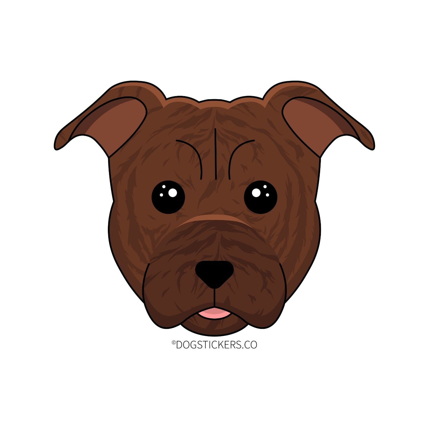Pitbull Terrier Sticker - Dogstickers.co