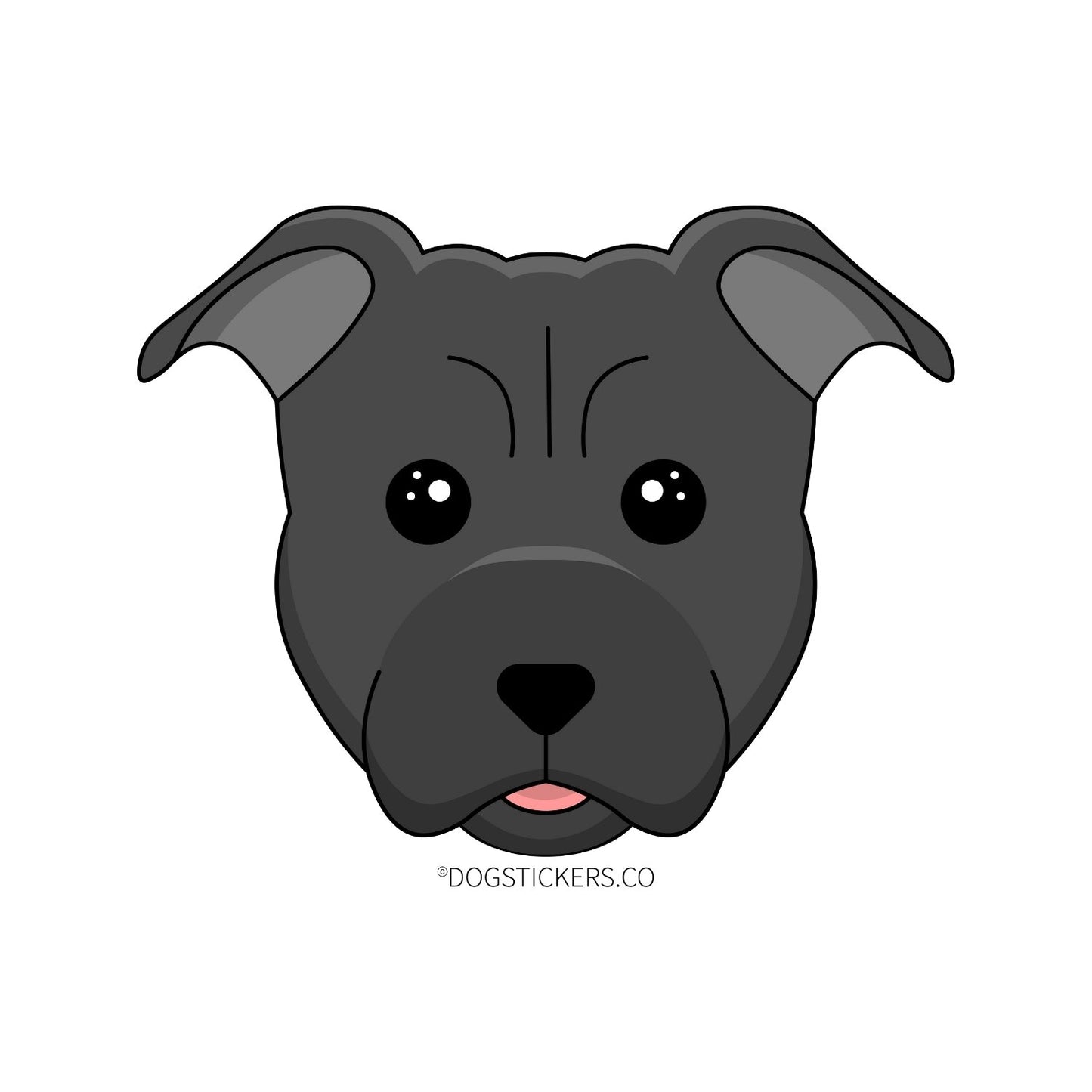 Pitbull Terrier Sticker - Dogstickers.co
