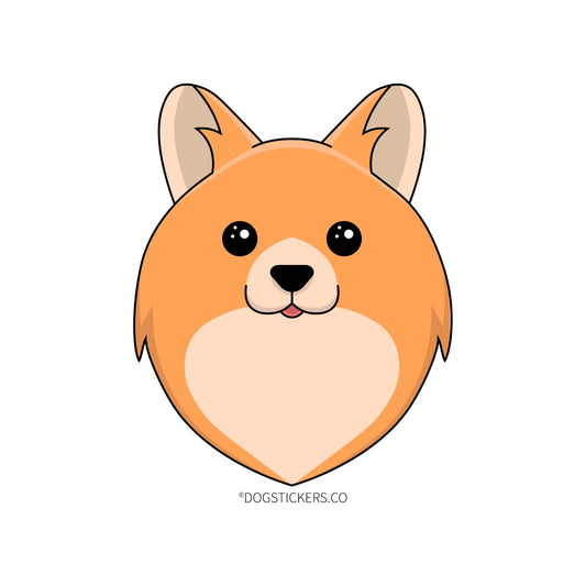 Pomeranian Dog Sticker - Dogstickers.co