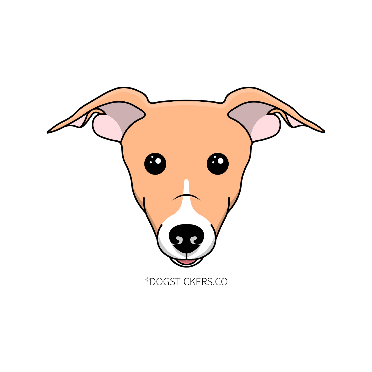 Whippet Sticker - Dogstickers.co
